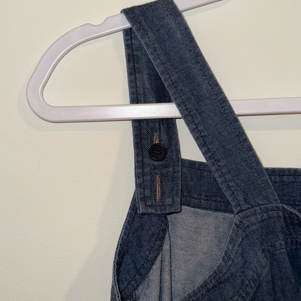 Eileen Fisher Square Neck Denim Dress - image 4